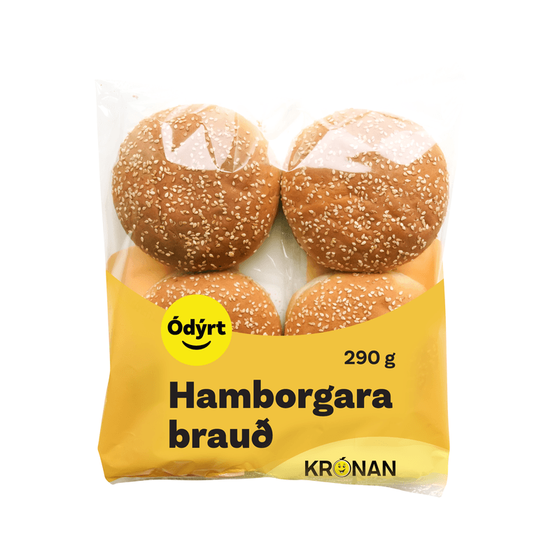 Ódýrt Large Hamburger Buns (290g)